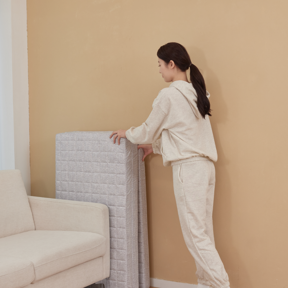 삼분의일 토퍼매트리스 접이식 침대 바닥 3단 수면매트 단단한 허리에 좋은 자취 원룸