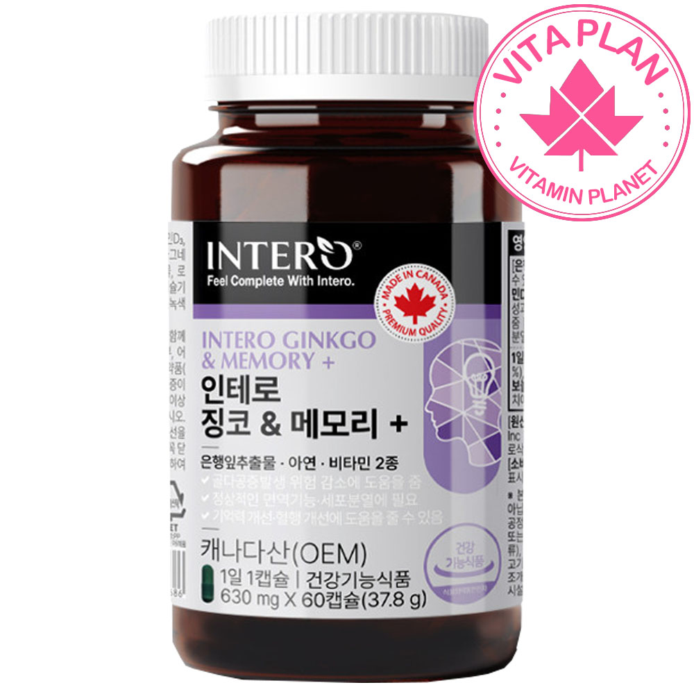 징코 빌로바 은행잎추출물 기억력 개선 두뇌 뇌건강 플라보놀배당체 플러스 제품 이미지