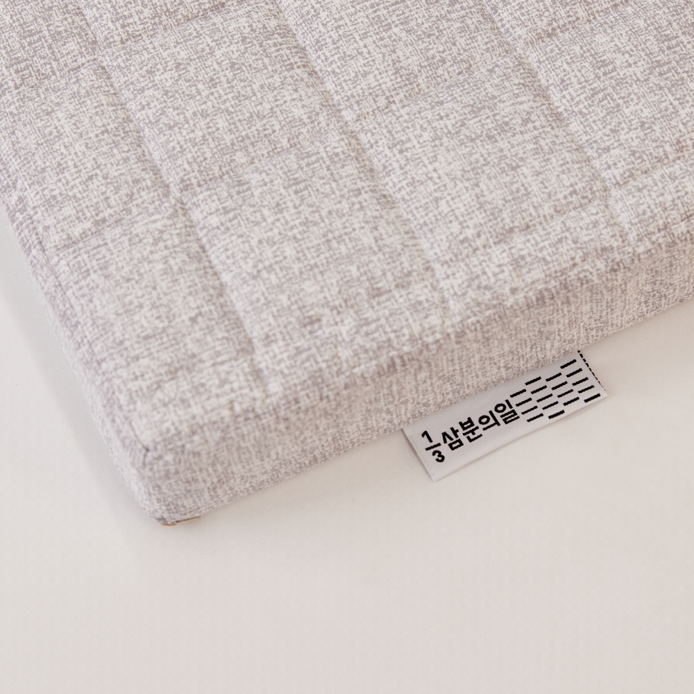 삼분의일 토퍼매트리스 접이식 침대 바닥 3단 수면매트 단단한 허리에 좋은 자취 원룸