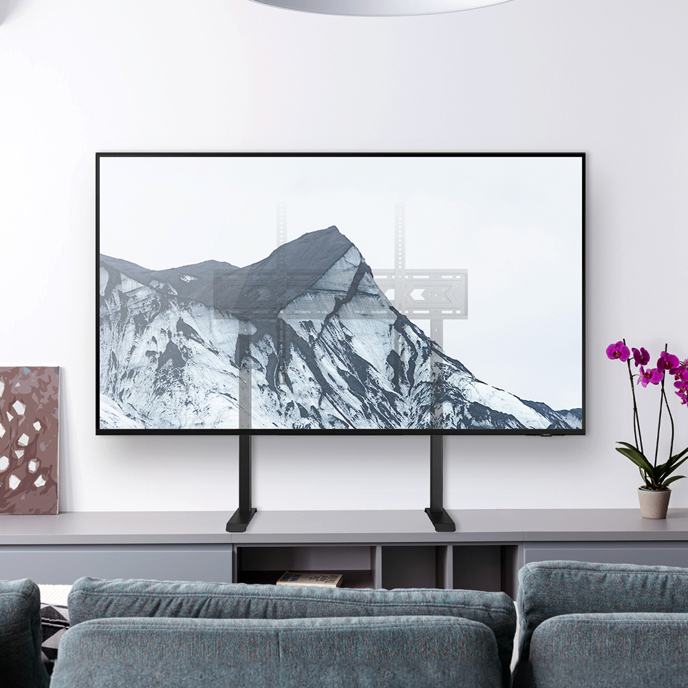65인치 탁상용 티비스탠드 가정용 티비거치대 삼성 lg tv 호환 75인치 장식장 다이 이미지 4