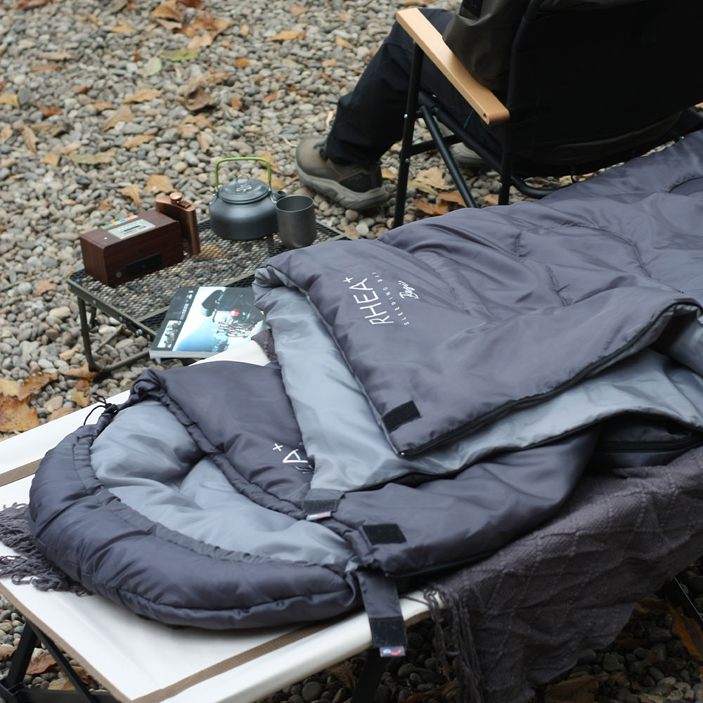 빈슨메시프 레아 플러스 침낭 사계절 백패킹 차박 경량 캠핑침낭 900g, 카키