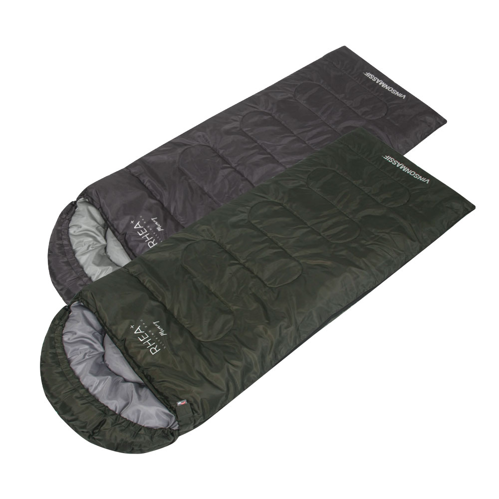 빈슨메시프 레아 플러스 침낭 사계절 백패킹 차박 경량 캠핑침낭 900g, 카키