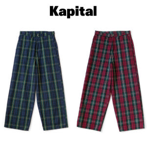 KAPITAL 캐피탈 11oz타탄체크 포트배기팬츠 2색 착용 후기 | 사이즈/핏 총정리 - 상품 이미지 1