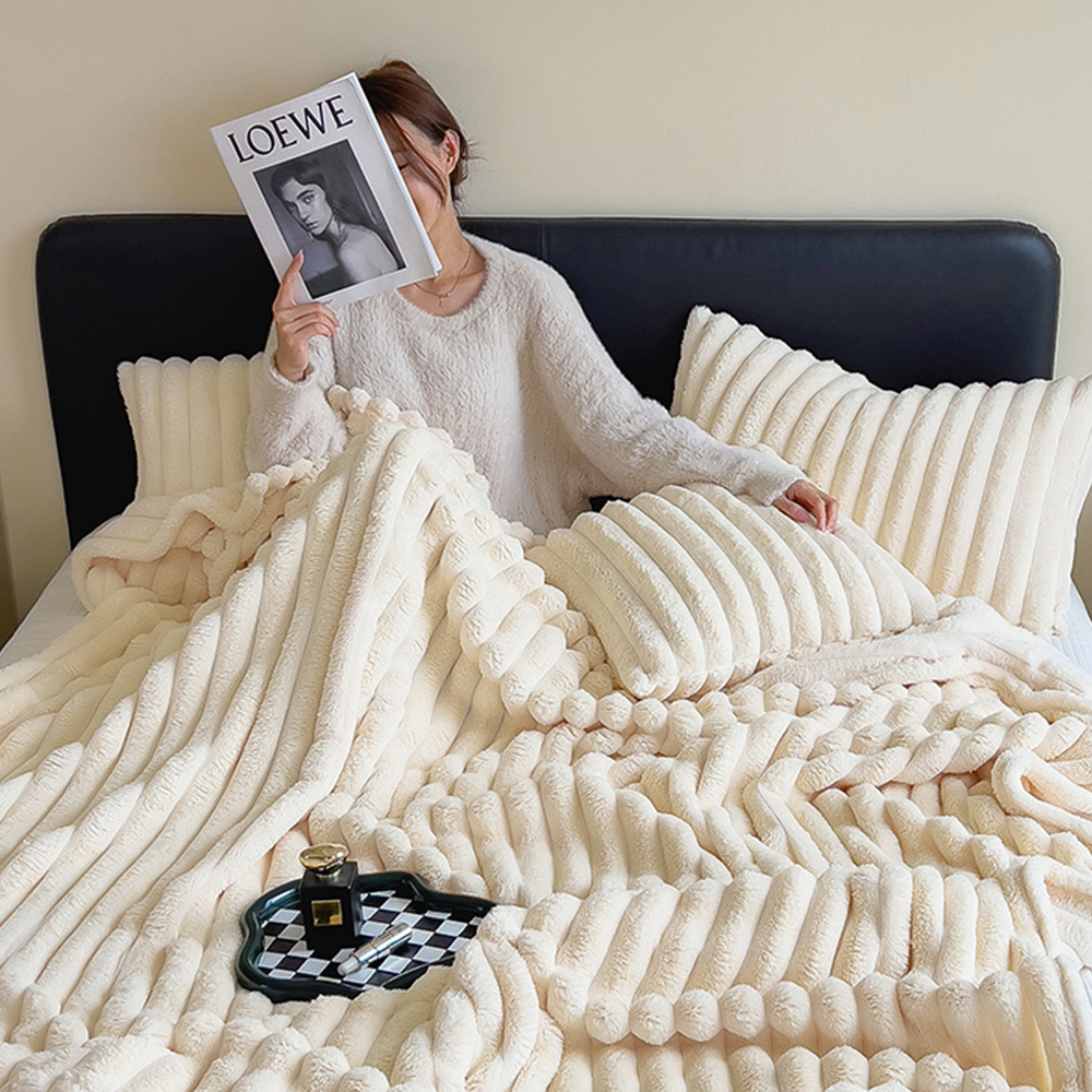 앙뜨 코듀로이 담요 극세사 두꺼운 겨울 캠핑 소파 이불 블랭킷 담요 소형