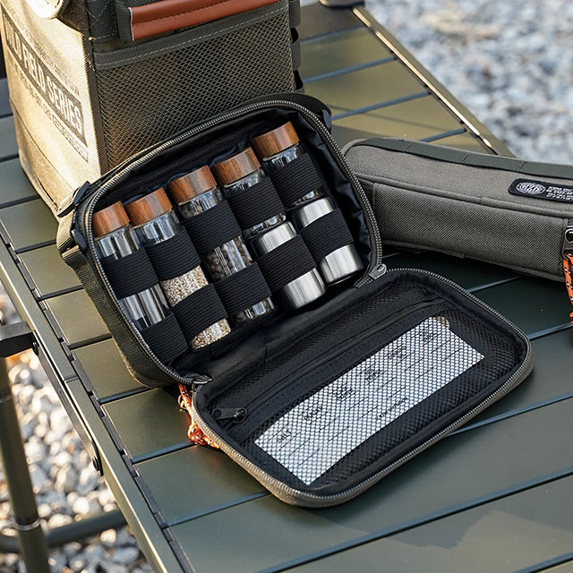 카즈미 캠핑 양념통 필드 스파이스 파우치 M 캠핑용품 식기