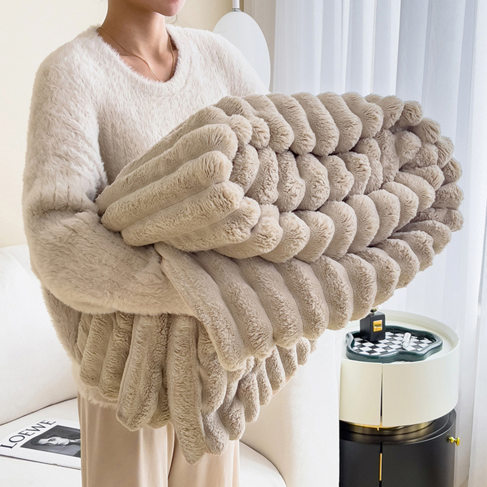 앙뜨 코듀로이 담요 극세사 두꺼운 겨울 캠핑 소파 이불 블랭킷 담요 소형