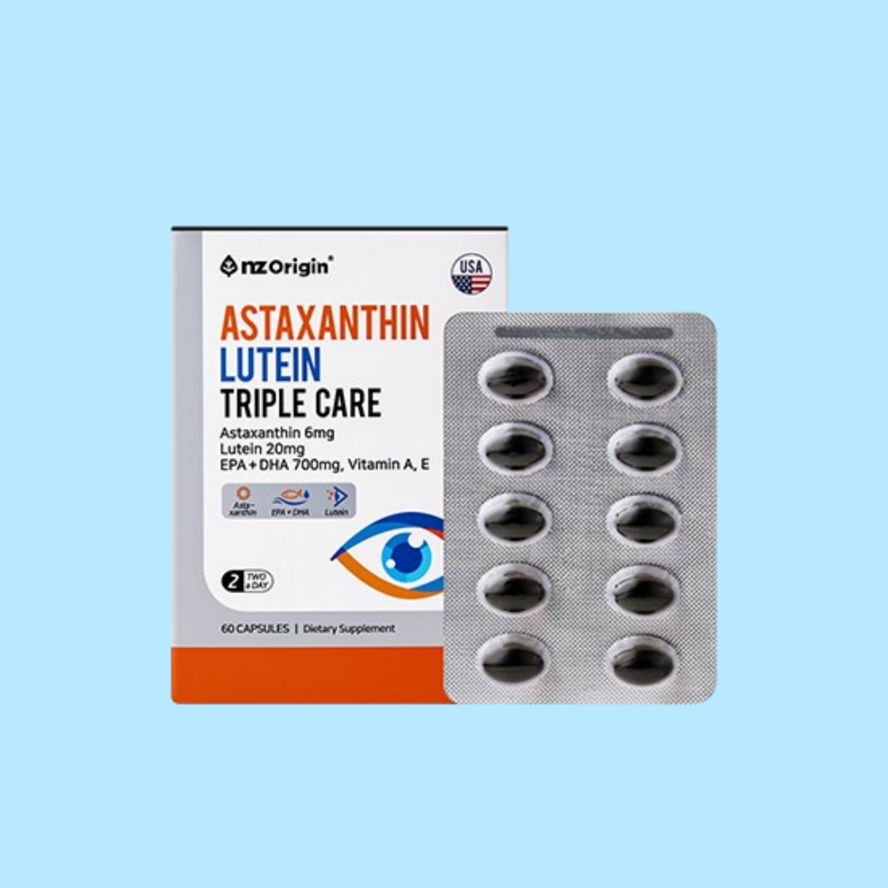 엔젯오리진 아스타잔틴 루테인 마리골드꽃추출물 헤마토코쿠스추출물 제품 이미지