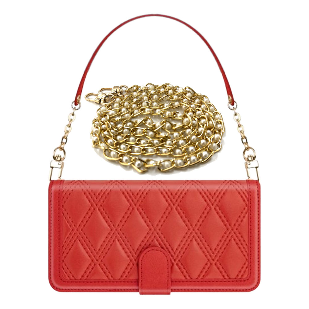 크림슨 스트랩 다이어리 지갑 케이스 레드, 갤럭시S20 플러스 - 상품 이미지