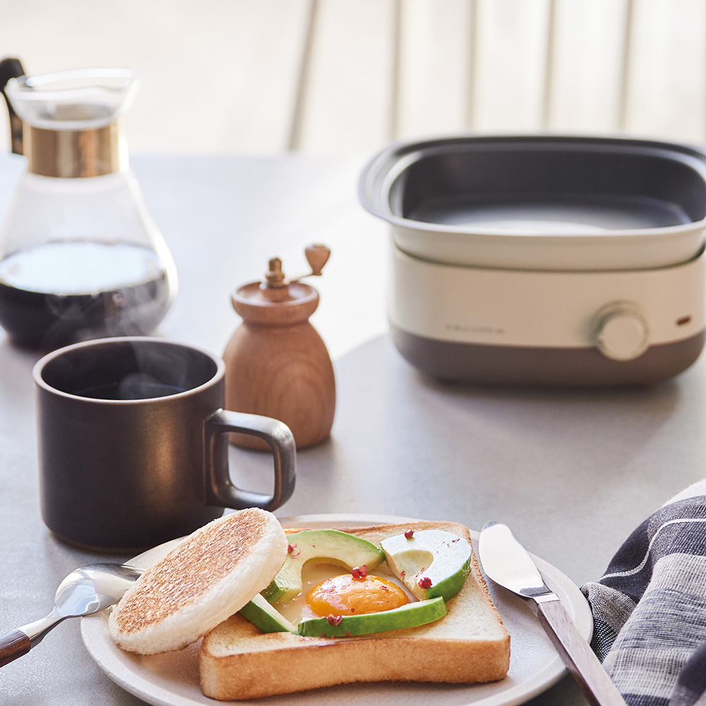 레꼴뜨 멀티쿠커 까레 분리형 찜기 라면포트 전기냄비 후라이팬 샤브샤브 전골 냄비 RPD-4