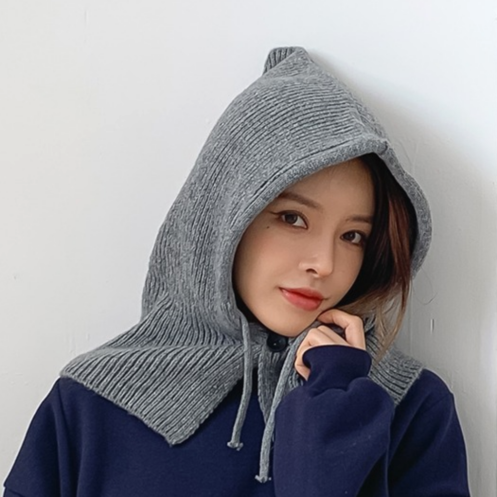 2+1 니트바라클라바 빅사이즈바라클라바 겨울넥워머 후드넥워머 여성 남자 오버핏 바나클라바 이미지 8