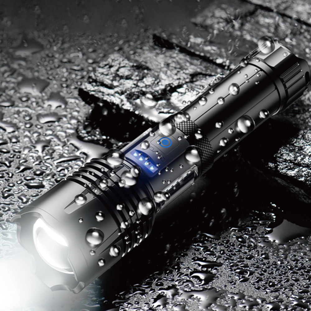 LF03 LED 후레쉬 충전식 줌기능탑재 캠핑 다기능 작업등 휴대용 손전등 써치라이트