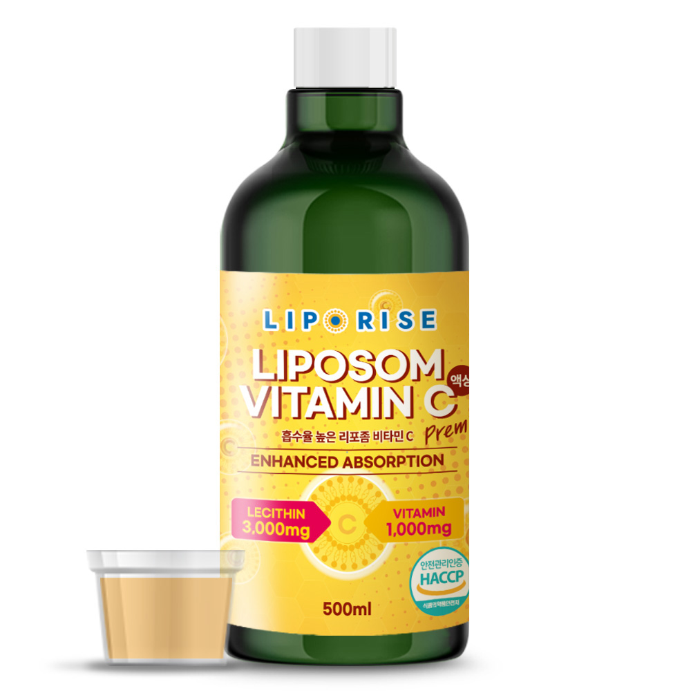 리포라이즈 리포좀 비타민C 액상 1000mg 500ml 리포조말 고함량 리포솜 비타민씨 - 상품 이미지