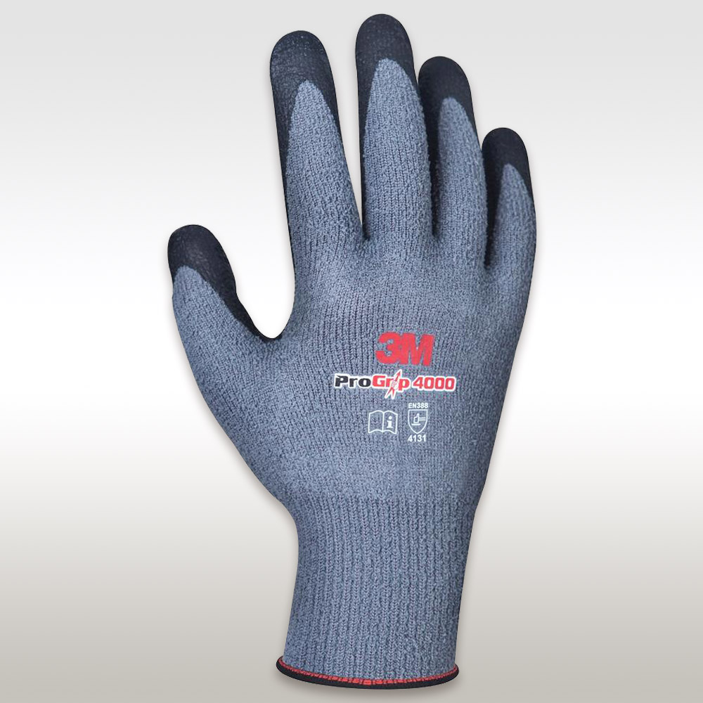3M NBR폼코팅장갑 프로그립4000터치 겨울용 10조 회색 S 안전장갑