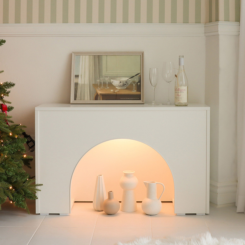 어반 LED조명 1000폭 높은 거실장  티비다이 벽난로 콘솔 L040043