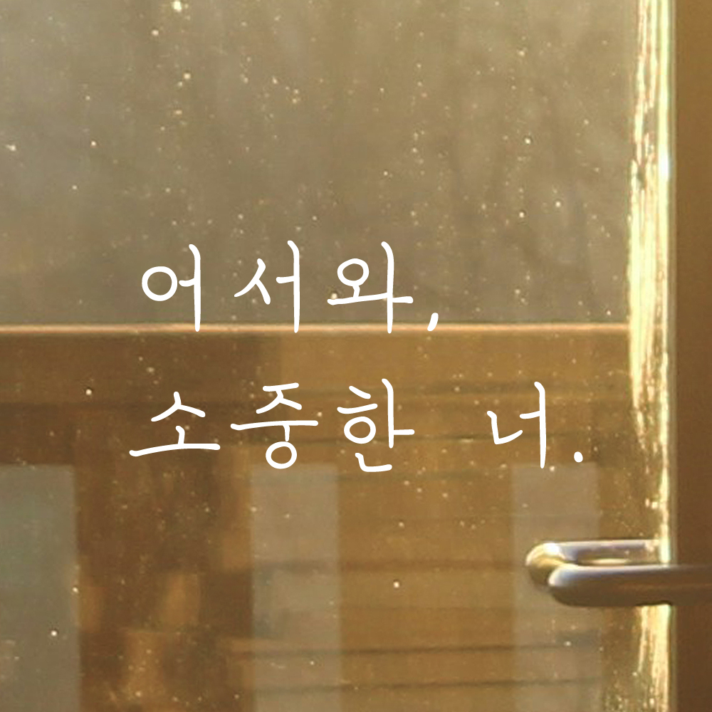 손글씨 현관문 레터링 스티커 어서와 소중한 너 LH-021S검정 - 상세 이미지 2