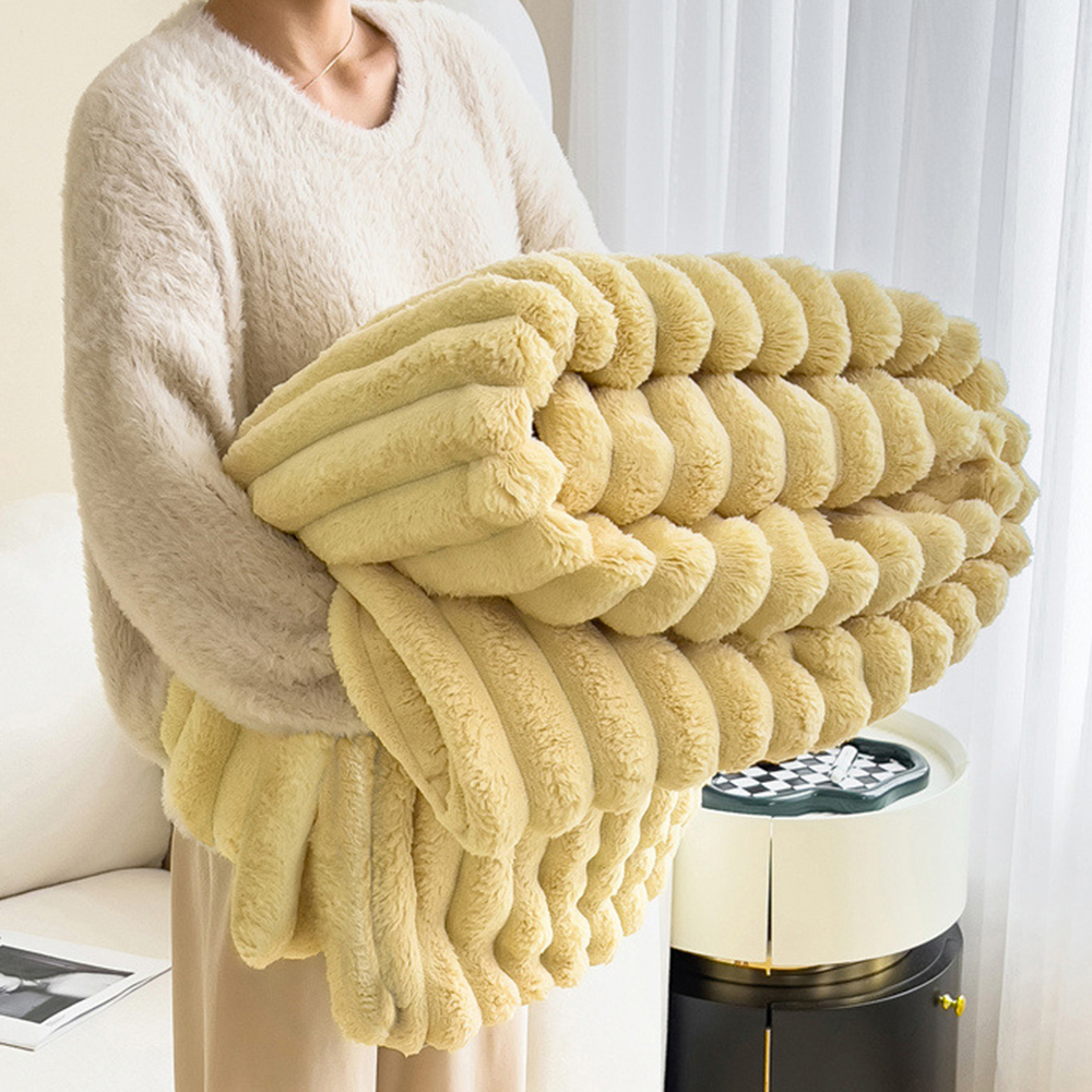 앙뜨 코듀로이 담요 극세사 두꺼운 겨울 캠핑 소파 이불 블랭킷 담요 소형