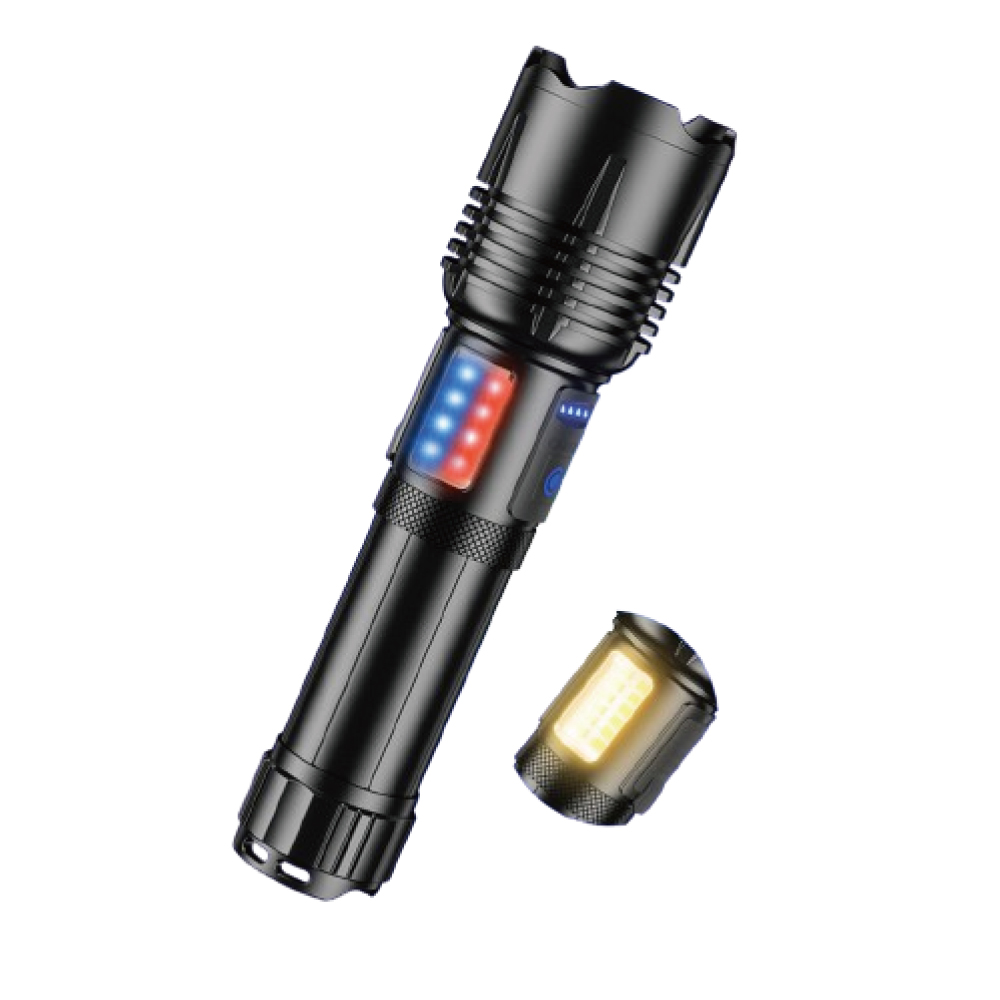 LF03 LED 후레쉬 충전식 줌기능탑재 캠핑 다기능 작업등 휴대용 손전등 써치라이트