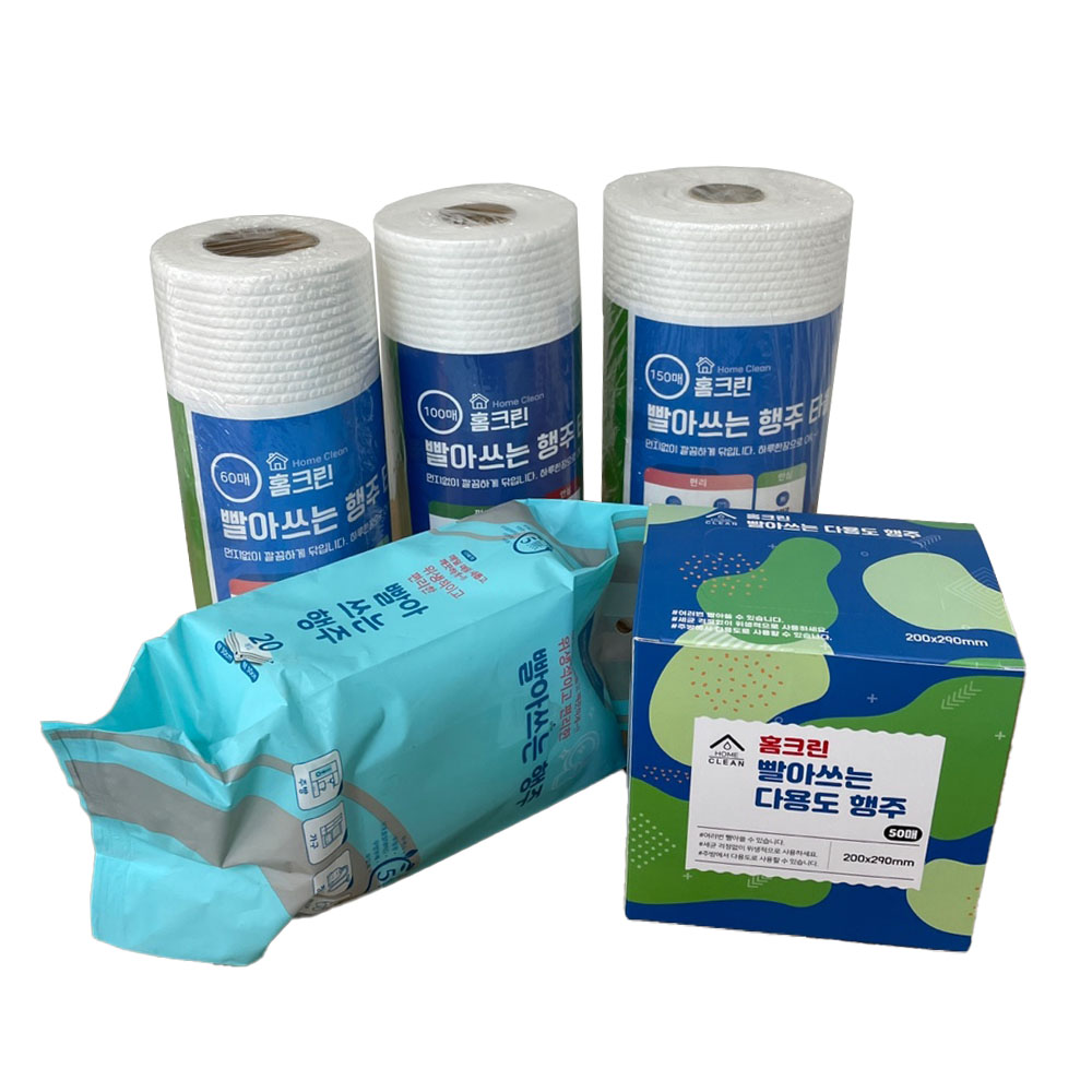 홈크린 여러번 빨아쓰는 행주 위생타올 키친타올 20매 30cmX30cm - 상세 이미지 2