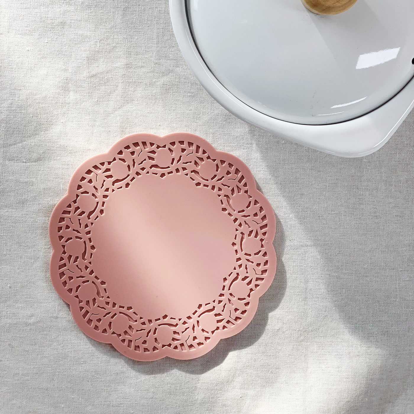 아카시아홈 냄비받침대 테이블보호 식탁 스크래치 방지패드 실리콘받침대 16cm 이미지 8
