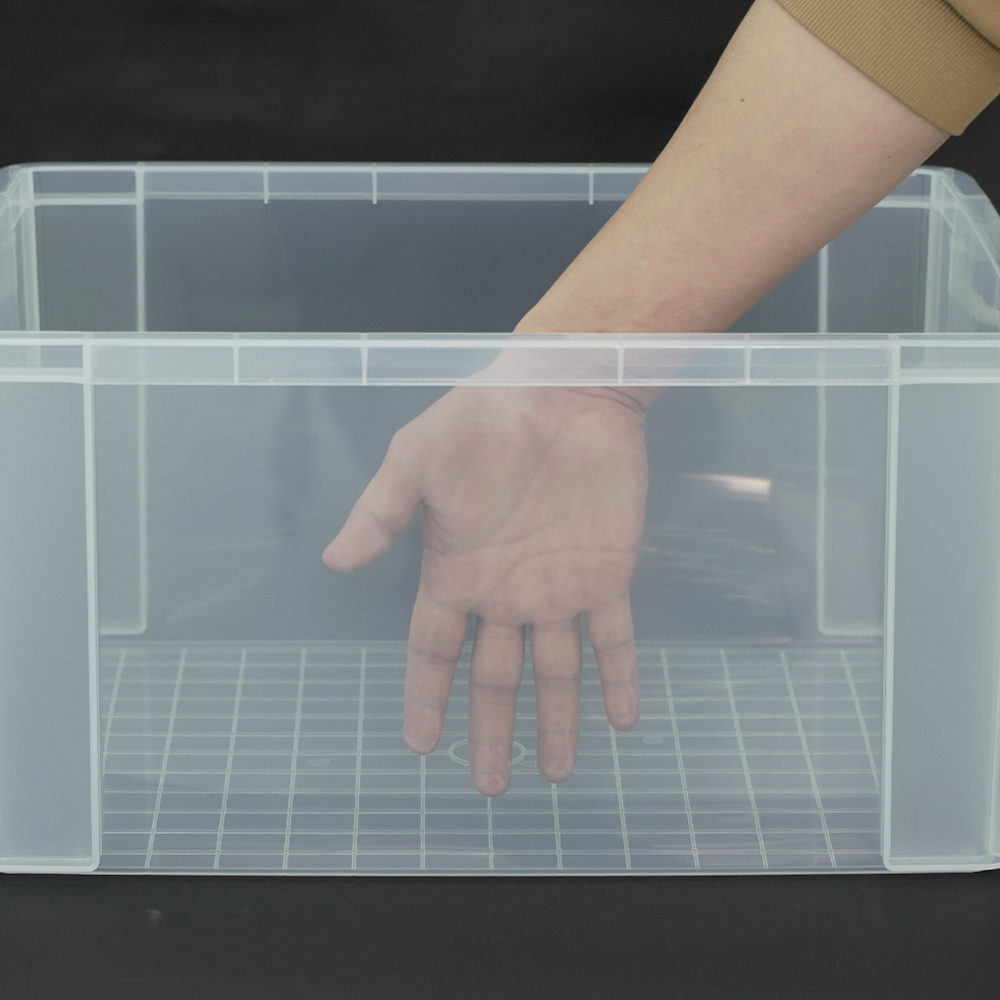 [도착보장] 라이피스트 엔플 투명 리빙박스 옷 수납 다용도 정리함 23L 2개