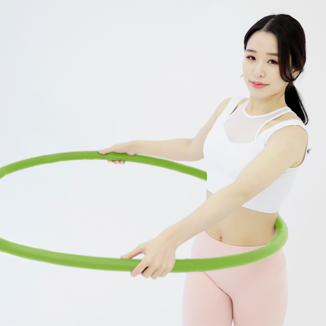 [홈트양말 증정] 뱃살다이어트 쾌변효과 지압 훌라후프 초급1.2kg+양말랜덤 - 상세 이미지 2