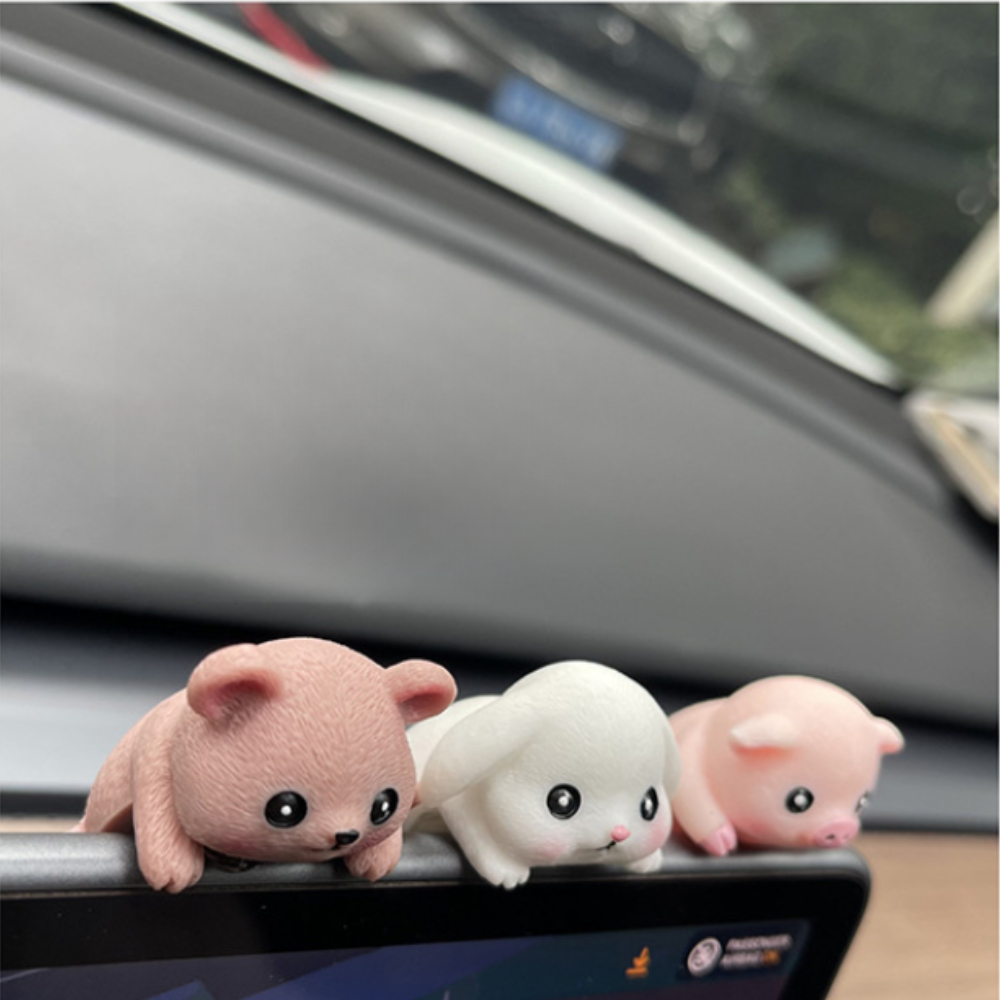오토크루 차량용 디스플레이 모니터 등반 동물 피규어 세트 AC-AC02 - 상품 이미지