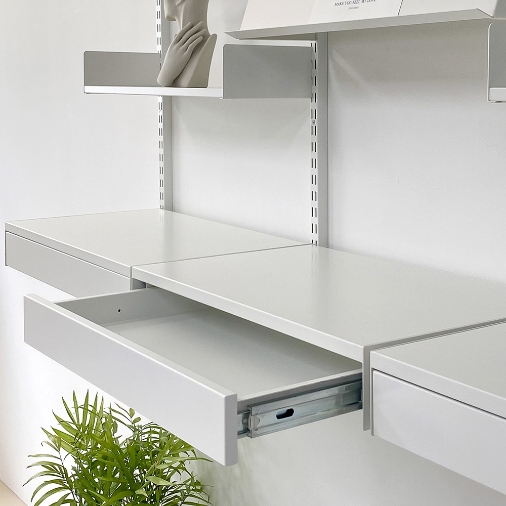 도에르 0013 모듈 시스템 거실 벽 선반 서랍 진열대 - 상세 이미지 4