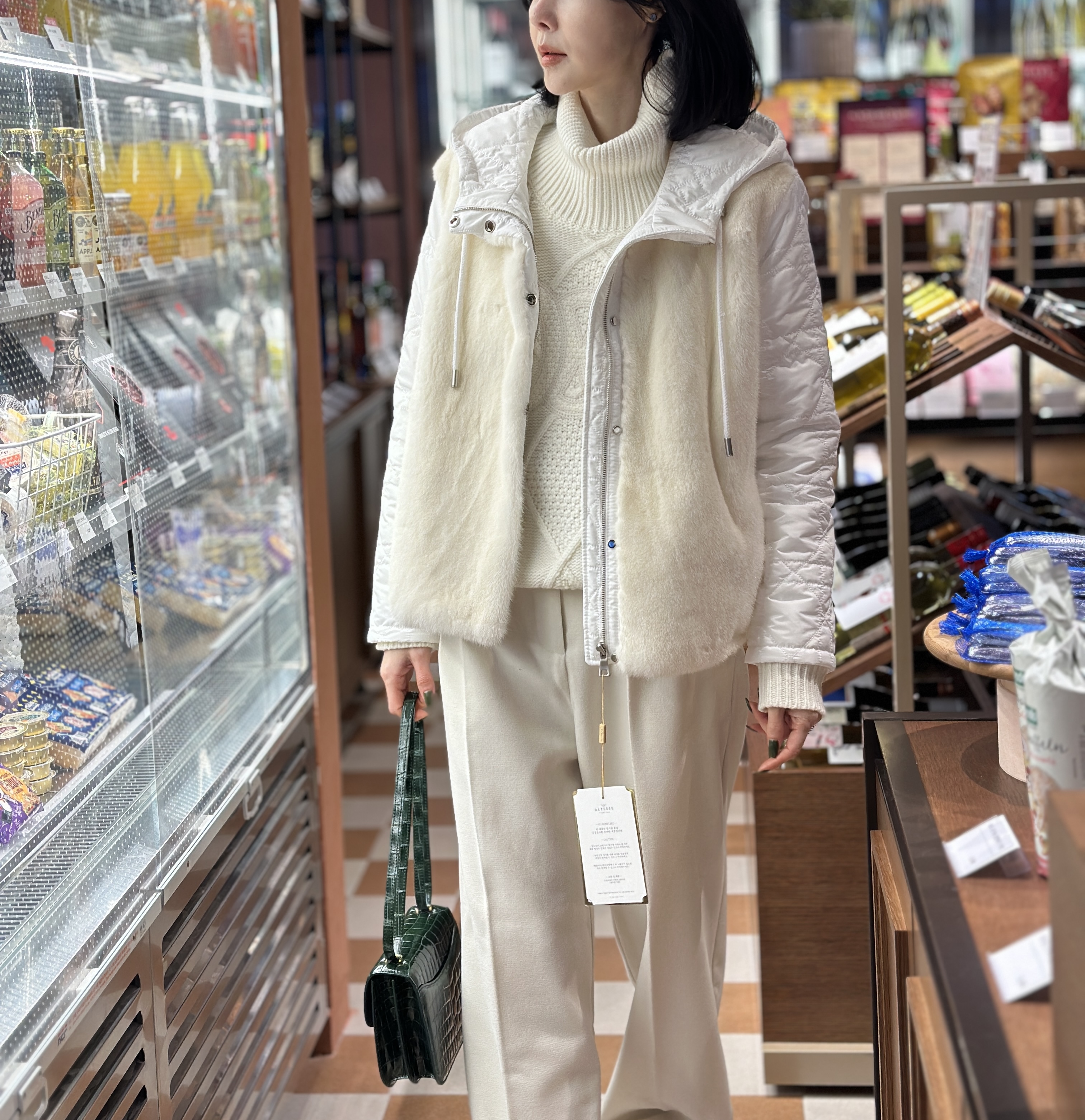 [블프]까나쥬 후디드 밍크 패딩 자켓 SA06J - 상세 이미지 4