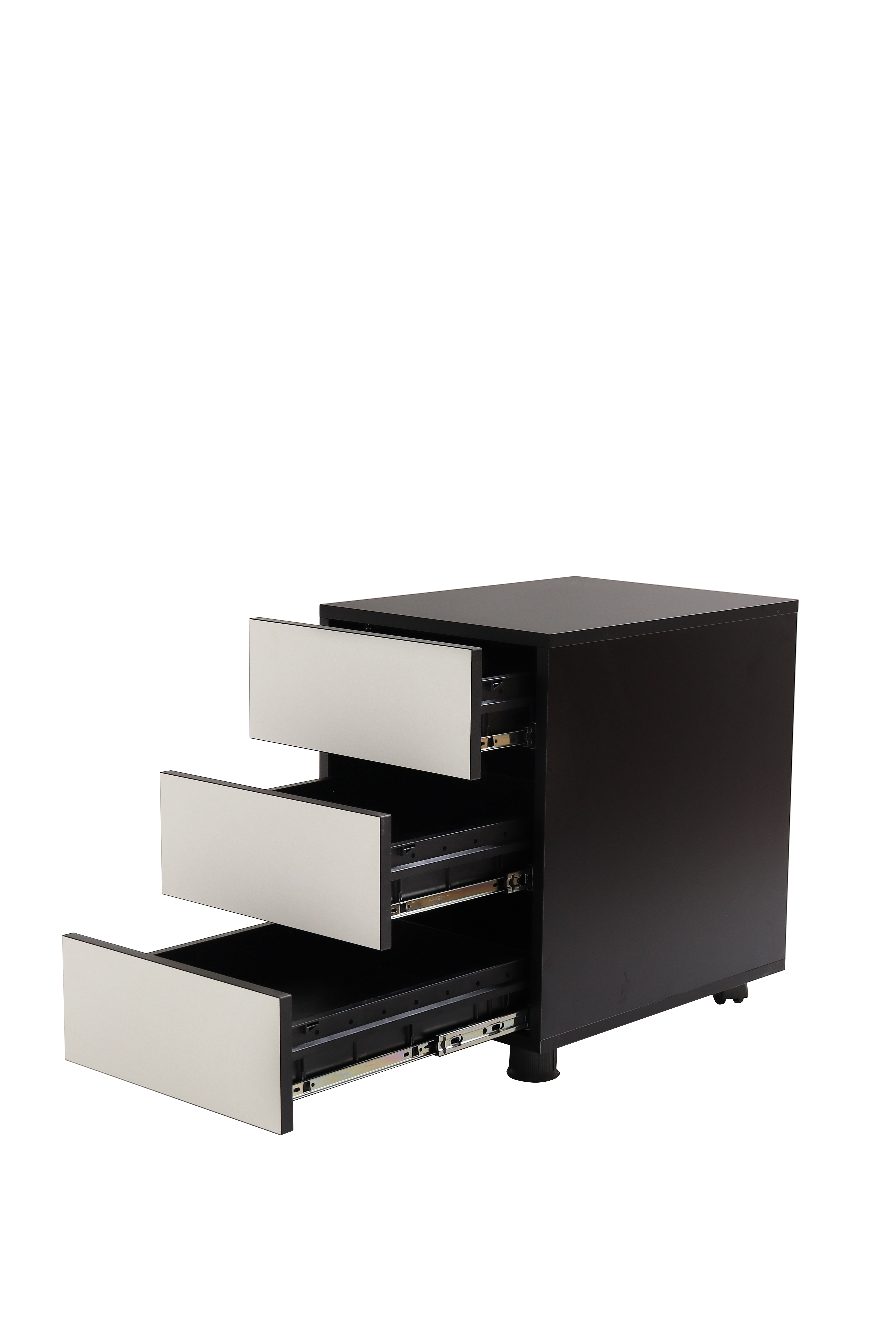 오프레임 스토리지3 storage 3단 서랍장 OUT도어 블랙시리즈 이동형 책상 수납장