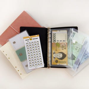 현금 바인더 6공 A6 다이어리 챌린지 용돈 저축 생활 속지 지퍼백 세트 실사용 후기 | 효과 있을까? - 상품 이미지 4