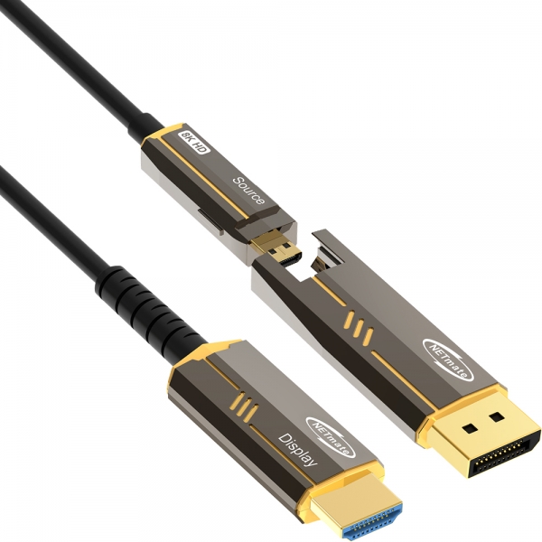 강원전자 넷메이트 NM-DHP05DG DisplayPort to HDMI Hybrid AOC 케이블 5~100m - 상세 이미지 2