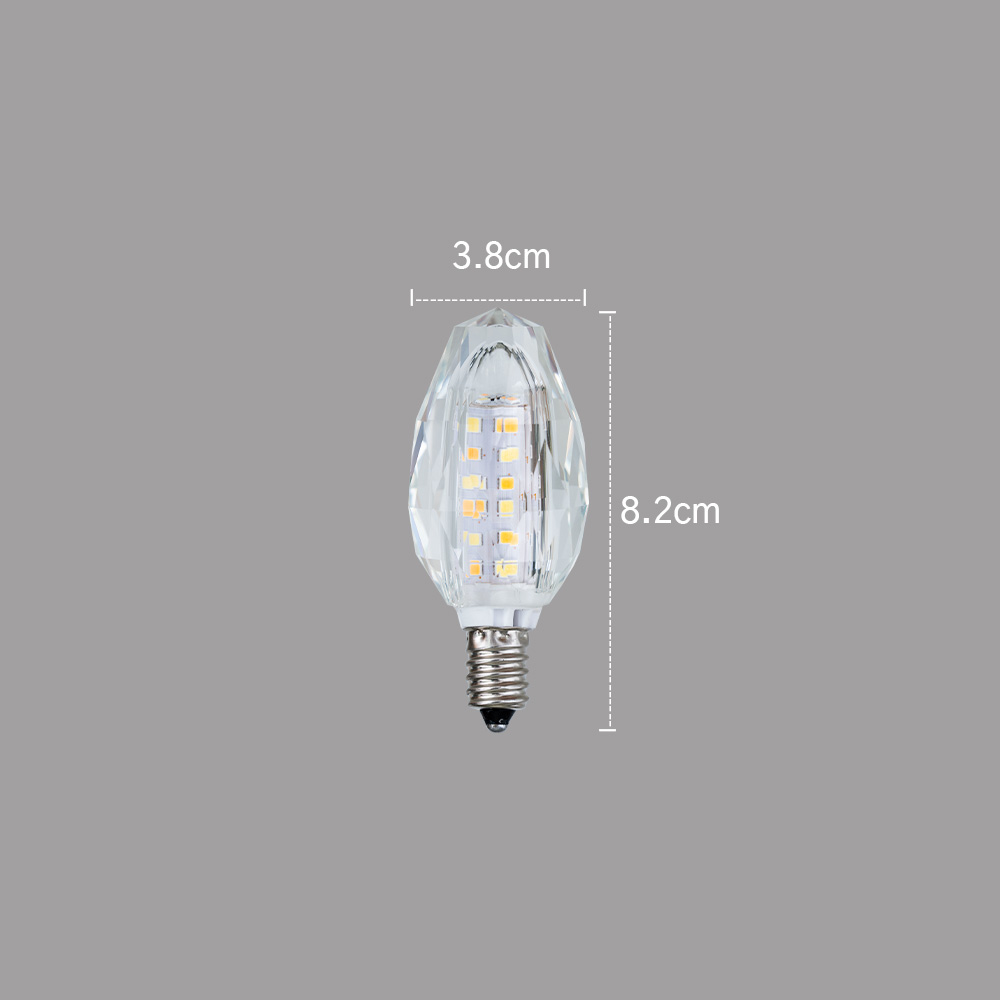 LED전구 촛대구 크리스탈 E14 5W 노란색 - 상세 이미지 5