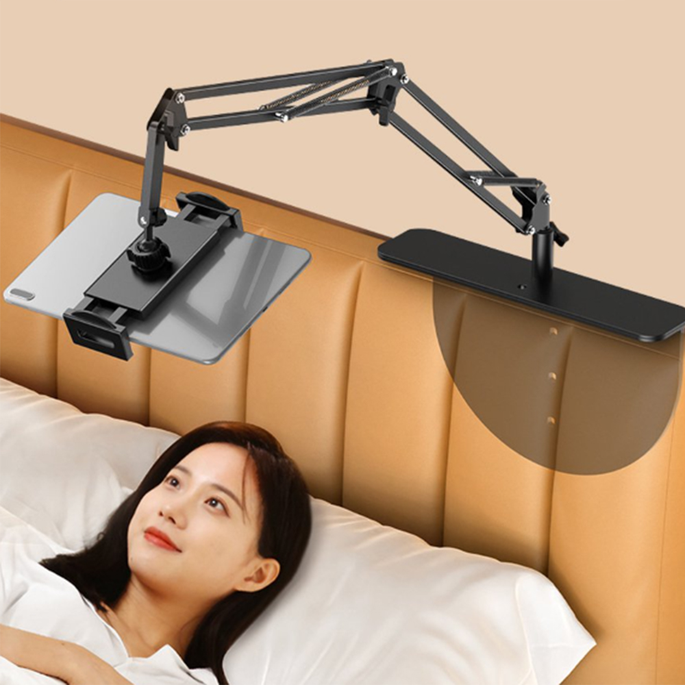 태블릿 거치대 침대 틈새 벽 아이패드 누워서 각도 조절 책상 탁상용 쇼파 갤럭시탭 갤탭 - 상품 이미지