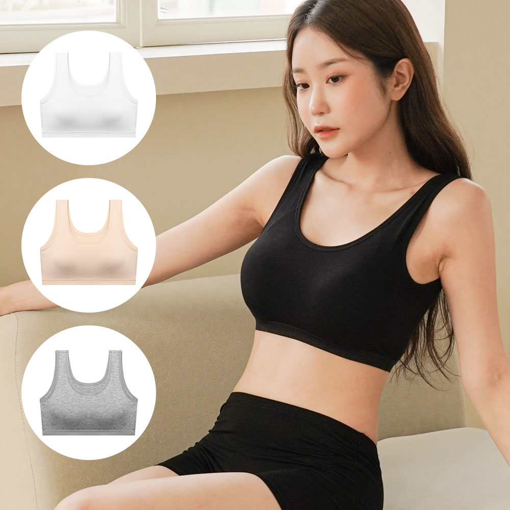 핑크앤다이아 코지 모달 브라탑 패드일체형 런닝 노와이어 브라렛 제품 이미지