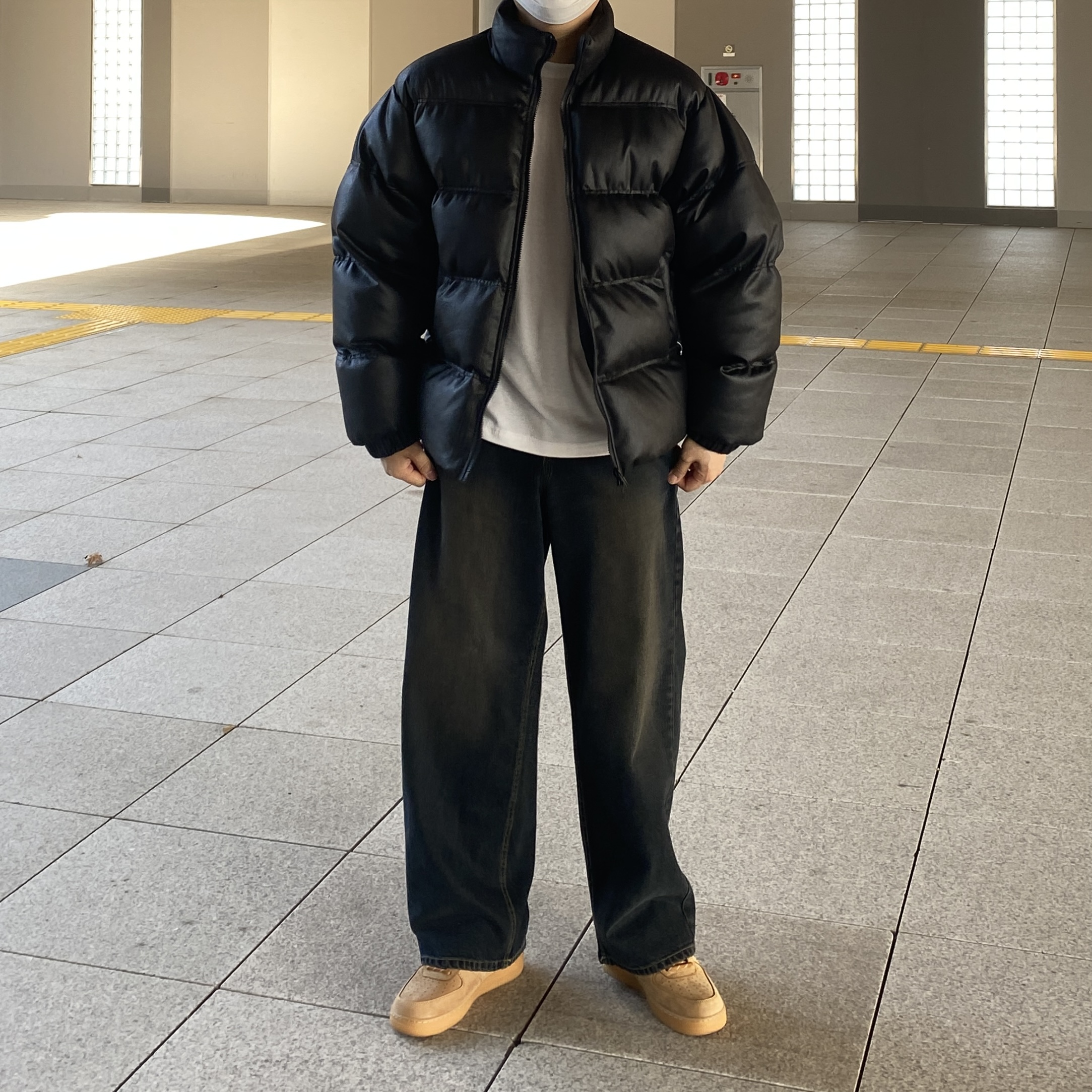 남자숏패딩 웰론패딩 남성크롭패딩 이미지 2