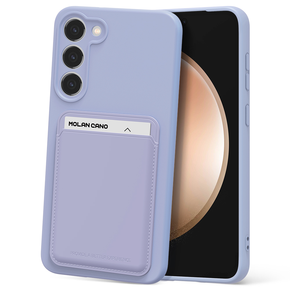 갤럭시 S23 FE 팬시 카드 포켓 라벤더 젤리 케이스 - 상품 이미지