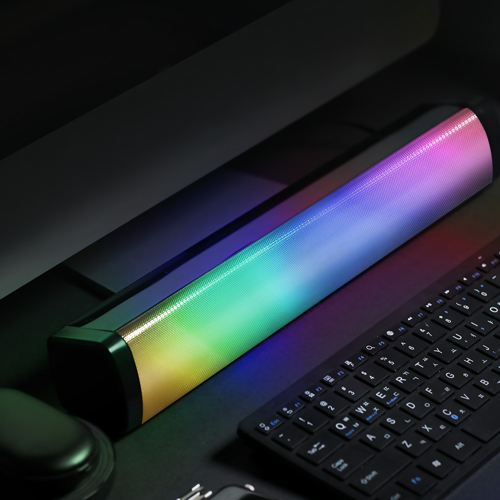로이체 RGB LED 컴퓨터 PC 게이밍 사운드바 스피커 RSB-G1000 : 주식회사 로이체
