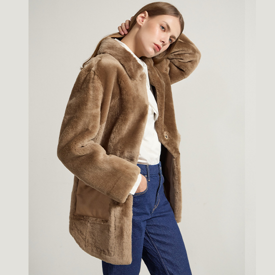 [로보] 하프 무스탕 코트 GSC20D303