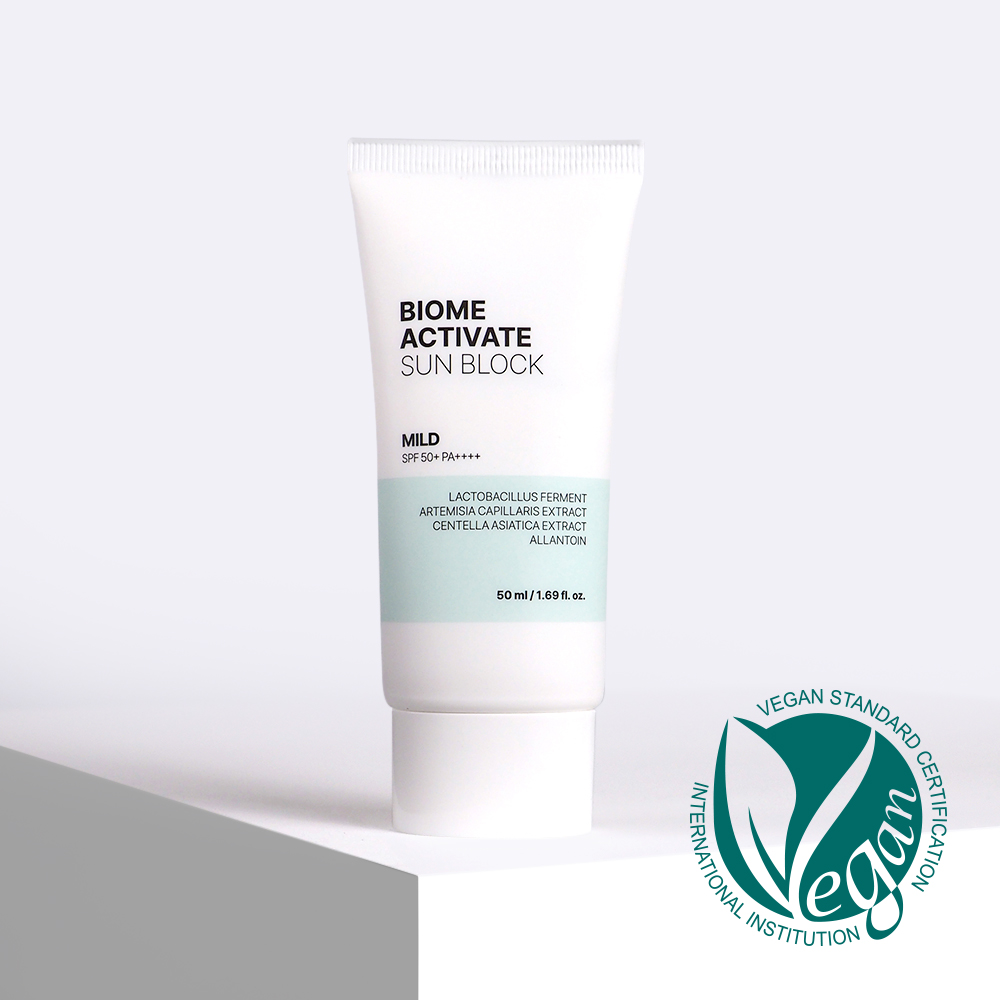 [바액] [2개] 선블록 마일드 [50ml] 무기자차 백탁최소화 피부진정 투명한사용감 보송한마무리 주름 미백 자외선차단 3중기능성 선크림