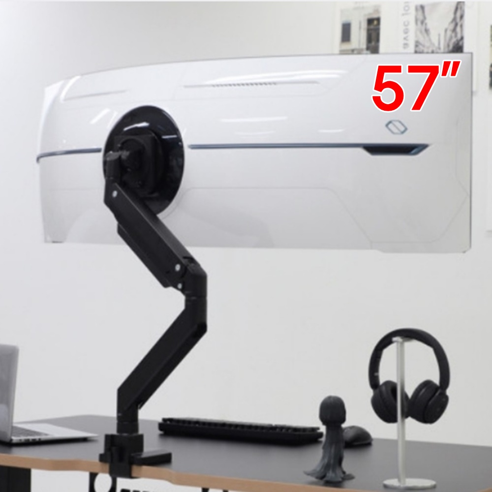 카멜마운트 PMA2X 대형 고중량 커브드 싱글 모니터암 145cm(57인치) 이미지 6