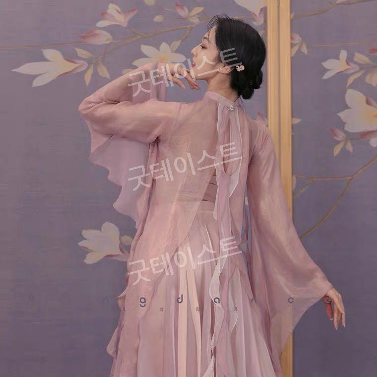 워십복 한국 무용복 풀치마 의상 고전 무용 워십댄스 선교 드레스 연영과 현대무용 입시용 - 상세 이미지 2