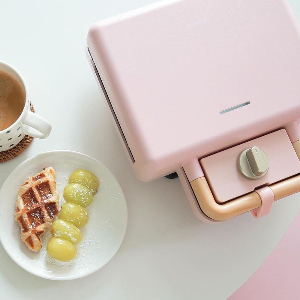 단미 와플 메이커 기계 크로플 샌드위치 붕어빵 파니니 2구 타이머 SAN02T