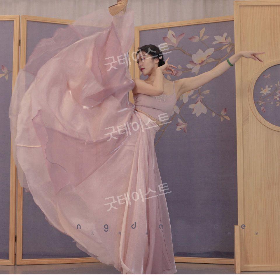 워십복 한국 무용복 풀치마 의상 고전 무용 워십댄스 선교 드레스 연영과 현대무용 입시용 - 상세 이미지 5