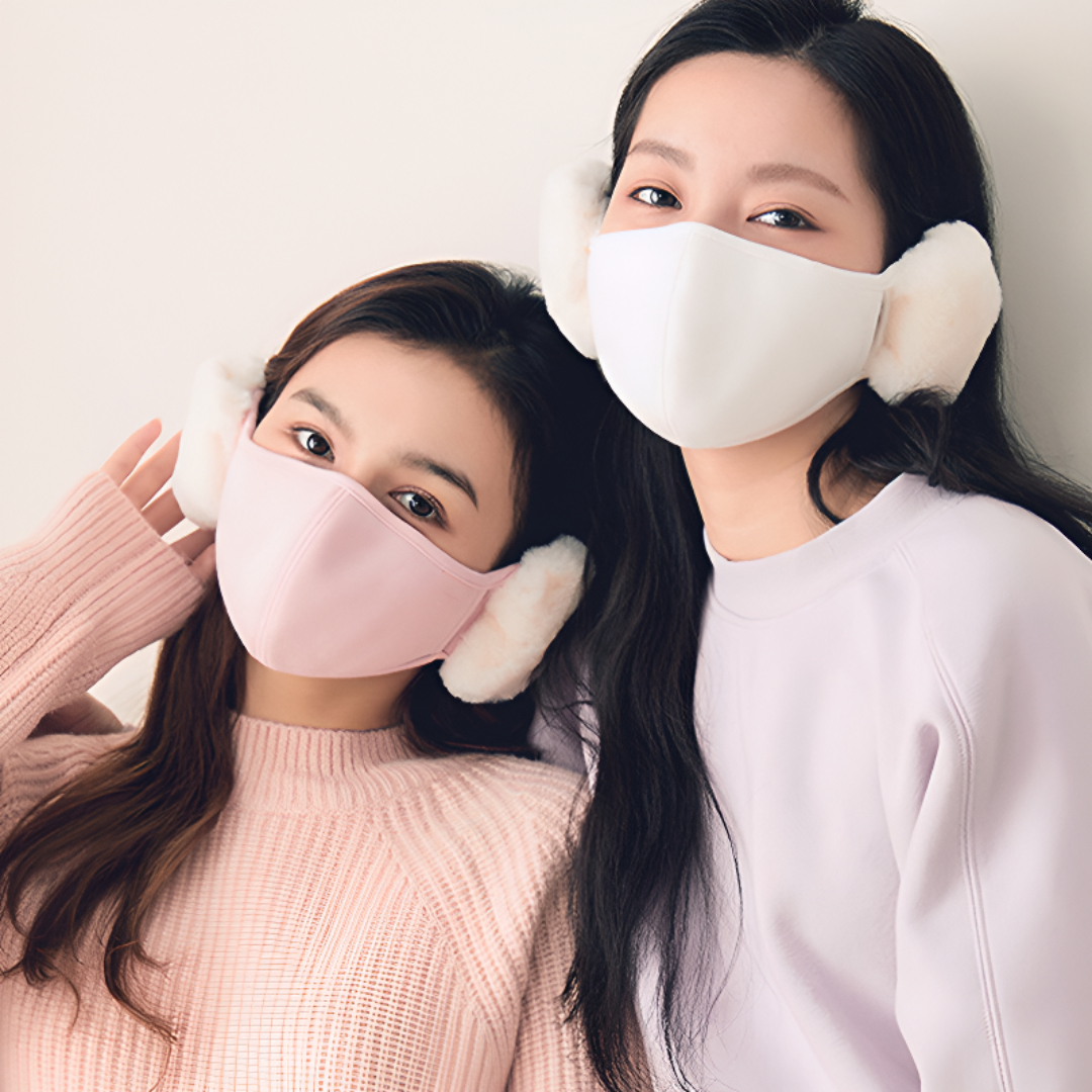 1+1 방한용 겨울 운동할때 따뜻한 방한 귀마개 귀 귀도리 마스크 - 상품 이미지