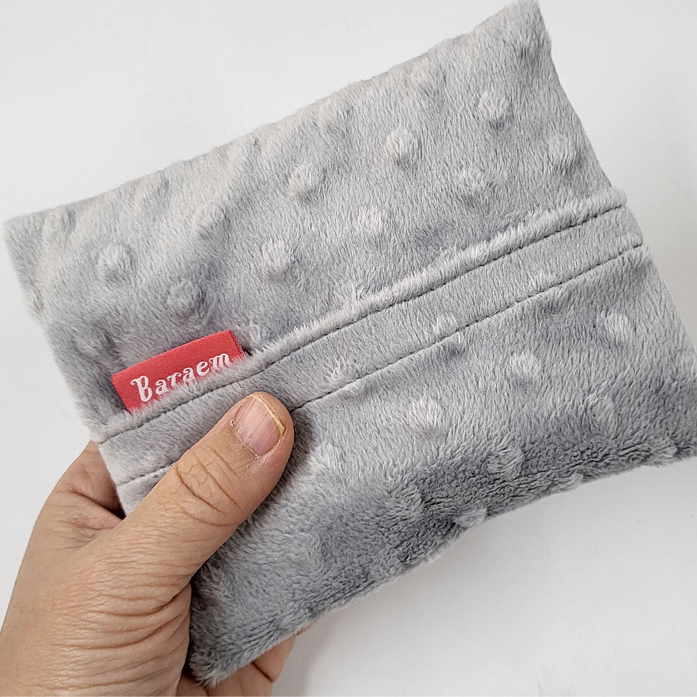 바램 핫팩 파우치 손난로 대형 150g 극세사 그레이