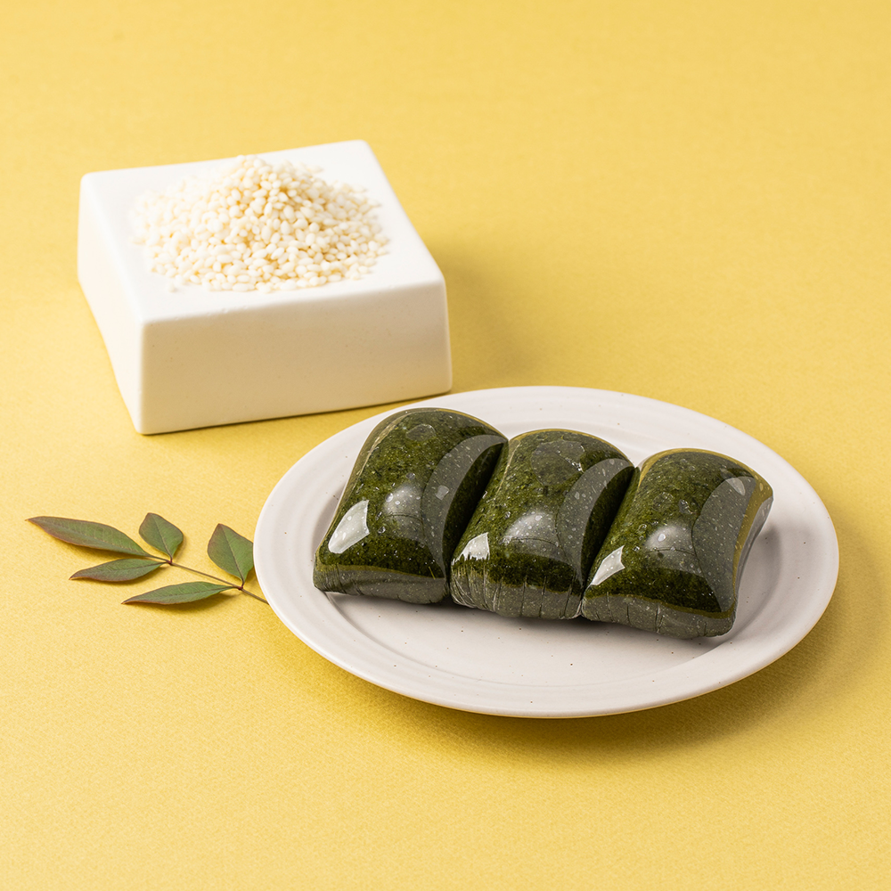 백년화편 100% 국산 해풍 쑥인절미 아침의 쑥떡 40개입+인절미 콩고물2봉 영양찰떡 쑥떡