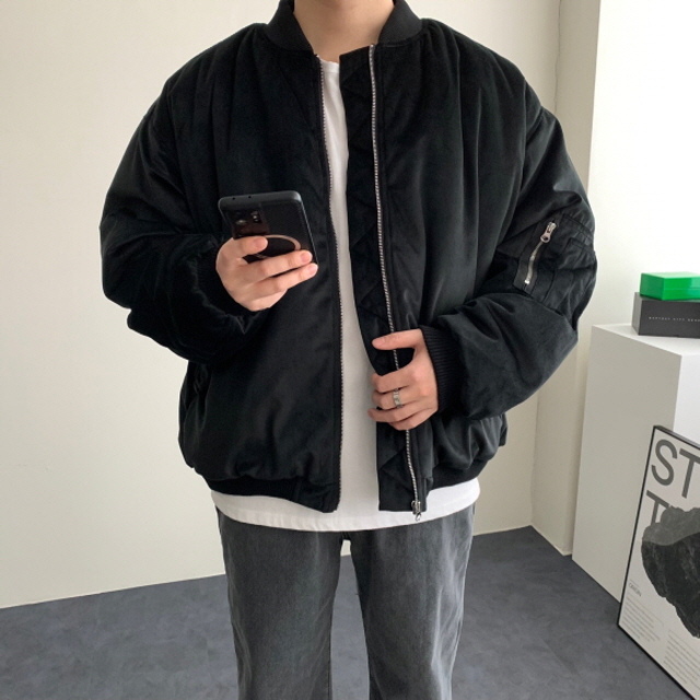 겨울항공점퍼 MA1 블루종 항공패딩 상품 이미지