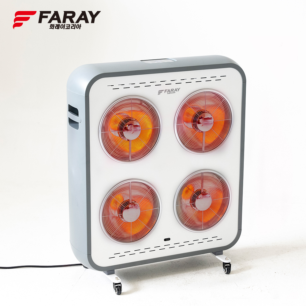 화레이 4구 하이라이트 전기 히터 난로 FNEH-H4300 저전력 온풍 난방기 사무실 업소용