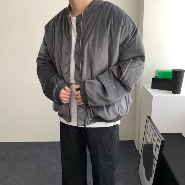 겨울항공점퍼 MA1 블루종 항공패딩 이미지 3