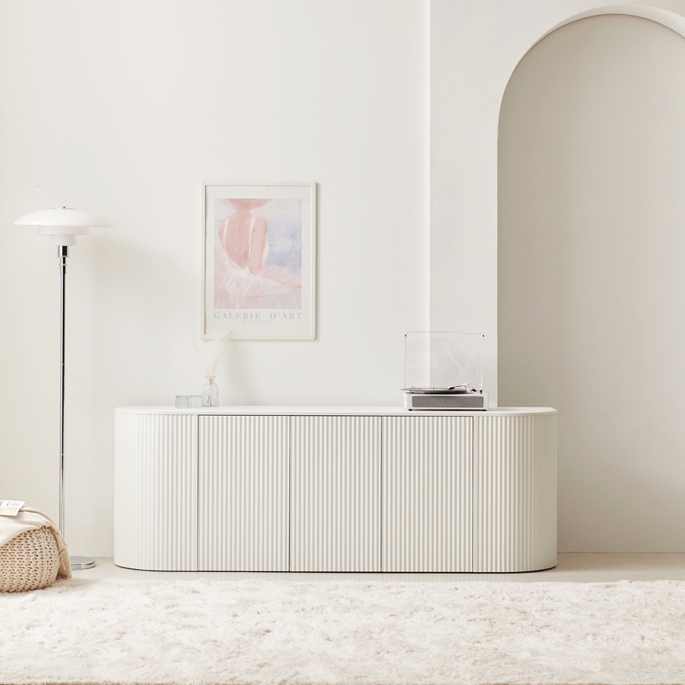 치즈퐁 높은거실장 템바보드 수납장 티비다이 tv장식장 1600